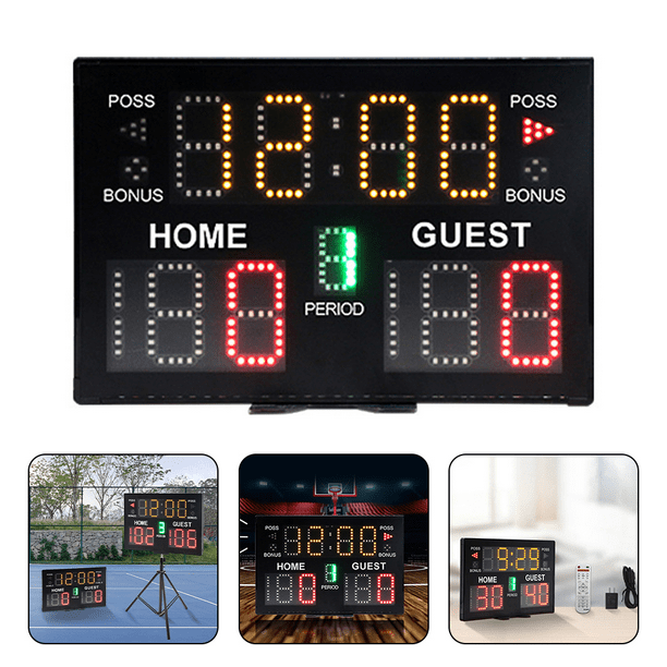 Sufanic Basketball Digital Scoreboard with Remote,Battery Powered
