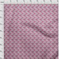 thumbnail image 4 of oneOone Silk Tabby Red Fabric Abstract Floral Sewing Craft Projects Fabric Prints By Yard 42 Inch Wide, 4 of 4
