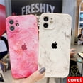 thumbnail image 4 of COVET Carcasas Mármol acuarela teléfono caso Funda Case Carcasa Para IPhone 11 12 13 Pro Max X Xs Max Xr 7 8 Plus SE 2020 Ultra-delgado suave TPU goma Gel caso cubierta, 4 of 4
