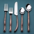 thumbnail image 2 of Copper Antique Twig Design 5 Pcs. Flatware Set, 2 of 5