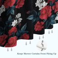 thumbnail image 6 of Pioneer Flower Floral Print Pattern Shower Curtain 84"x72" ,Bathroom Decorative Shower Curtains Set with 12 Hooks,Modern Waterproof Washable Shower Curtain, 6 of 6