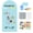 Blue, variant on Magnetic Chalkboard Wall Decal Set – Removable Arched Blackboard Sticker with ABC Magnets, Chalks, Eraser – Educational Board for Playroom