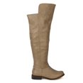 thumbnail image 2 of women leatherette round toe riding knee high boot af82, 2 of 5