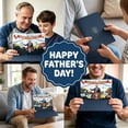 thumbnail image 5 of Fathers Day Talking Pop Up Card with Light & Sound - Plays Real Voice, Funny 3D Pop Up Greeting Card, Presidential Podium Scene, Funny Fathers Day Surprise for Dad(blue 2pcs)Q, 5 of 6