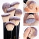 thumbnail image 4 of Kit de 30 brochas de maquillaje MAANGE con bolsa, negras para maquillaje, 4 of 8