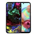 thumbnail image 2 of FINCIBO Soft TPU Black Case Slim Cover for Samsung Galaxy A71 6.7" 2019 (NOT FIT A71 5G 2020), Mixed Oil Paint, 2 of 6