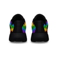 thumbnail image 4 of Unisex Fashion Rainbow Shoes, LGBT Sneakers for Men Women, Lightweight Breathable Running Walking Shoes Black Size 10.5, 4 of 7