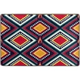thumbnail image 4 of Dreamtimes Traditional Geometric Non-Slip Area Rug 72"x48", Abstract Graphic Soft Non Slip Washable Floor Mats for Indoor Front Porch,Living Room, Bedroom,Kitchen, 4 of 7