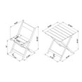 thumbnail image 2 of Linon Riverpark 3-Piece Acacia Wood Outdoor Bistro Set, Gray, 2 of 16