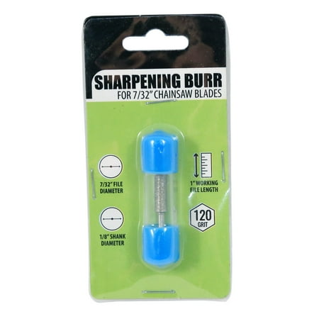 ASR Outdoor 7/32 Chain Saw Diamond Sharpening Burr 1/8 Shank 120 Grit