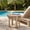 Beige, variant on Christopher Knight Home Acacia Wood Outdoor Side Table with Rope Accent and Metal Frame, Beige