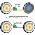 thumbnail image 2 of Lámpara LED inalámbrica con sensor de movimiento (6 unidades) para armario, escalera, pasillo, cocina y dormitorio (cubierta plateada (luz cálida)), 2 of 5