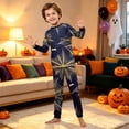 thumbnail image 5 of Cozy Matching Family Halloween Pajamas PJs Set, Cute Pumpkin Ghost Print Long Sleeve Loungewear Sleepwear Nightwear Gift, 5 of 6