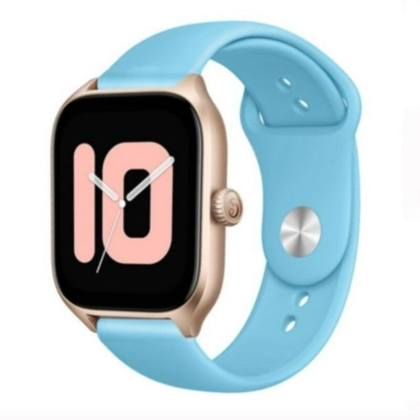 Correa de silicona para reloj Amazfit GTS/GTR-4-3-2-2e-Mini-Pro/stratos, pulsera deportiva para Amazfit bip-U-S-3-Pro-Lite, 20mm, 22mm