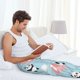 thumbnail image 5 of Fotbe Cute Panda Flying in the Sky Pantalones de Pijama para Hombre, Pantalones de Dormir, Pantalones de Casa con Cintura Ajustable y Bolsillos-XX-Large, 5 of 6