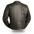 thumbnail image 2 of First Manufacturing Cafe A-Lister Men's Leather Motorcycle Jacket, 2 of 2