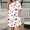 White, variant on Hvot&aat Womens Plus Size T-Shirt Dress Fashion Print Loose Short Dresses Casual Crew Neck Short Sleeve Shift Dress