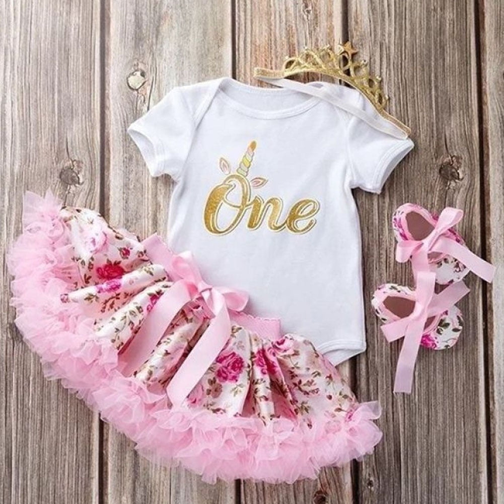 Emmababy Cute Newborn Toddler Baby Girls 1st Birthday Floral