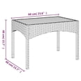 thumbnail image 4 of vidaXL Garden Reclining Chairs 2 pcs with Table Black Poly Rattan, 4 of 4