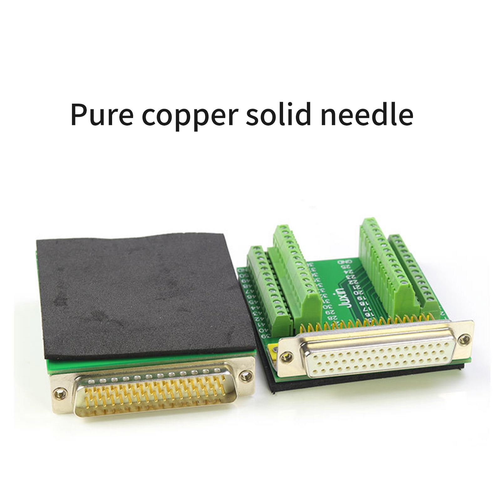DB50 50Pin Male Female Port DB50 50Pin Mounting Terminal Block Adapter with Bolts Nut Hardware Accessories