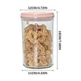 thumbnail image 2 of Plastic Food Storage Container with Airtight Locking Lid | Clear Kitchen Pantry Organizer for Dry Foods, Grains, Cereals & Snacks | 1 Piece, 2 of 2