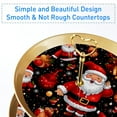 Santa Claus Elegant Plastic Dessert Table Storage Rack with Iron