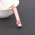 thumbnail image 3 of Customize Long Bar with Birthstone Cremation Jewelry for Ashes Holder Pendent for Ashes and Chain Urn Necklace for Ashes of Loved One, 3 of 7