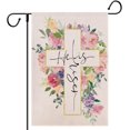 thumbnail image 1 of Easter He is Risen Garden Flag for Outside 12x18 Double Sided - Religious Yard Decor Christian Farmhouse Holiday Decorations Spring Floral Garden Flag, 1 of 6