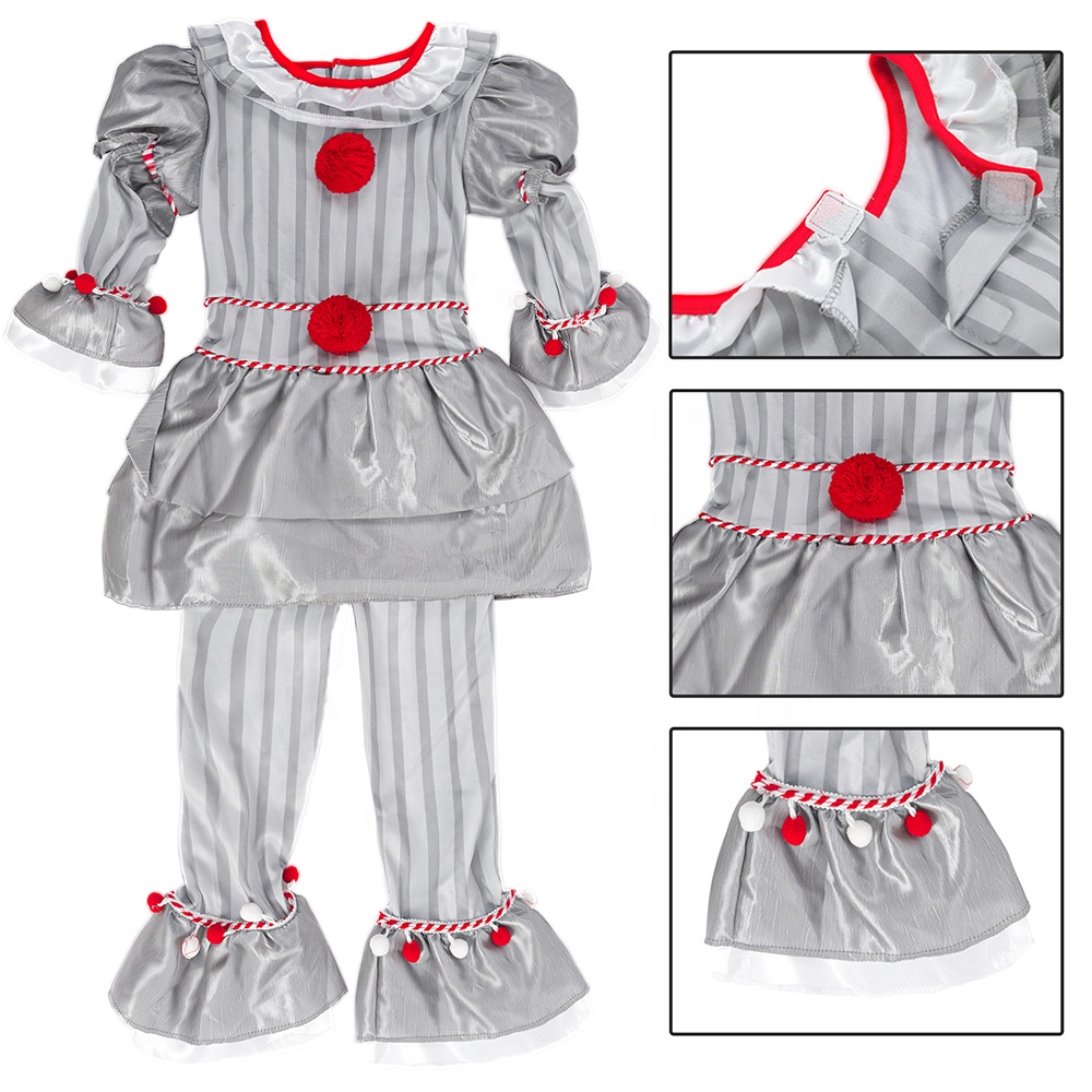 IKALI Kids Clown Costume Jumpsuit photo 4