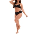 thumbnail image 2 of INSPIRE CHIC Women's Plus Size Mid-Rise Lace Trim Casual Underwear, 2 of 7