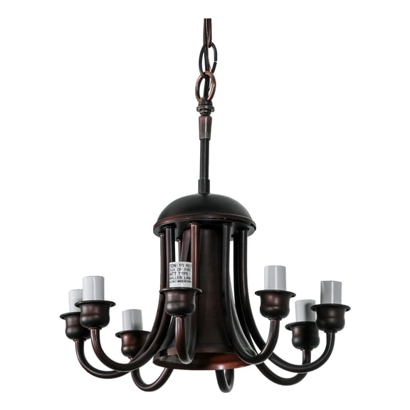 Meyda Tiffany 14719 Mahogany Bronze 8 Light 8-1/2" Wide Chandelier