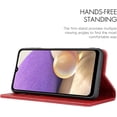 thumbnail image 3 of for Galaxy A32 5G Wallet Case,Premium PU Leather Flip Folio Case,Card Slots,Cash Pocket,Kickstand,Magnetic Closure TPU Shockproof Interior Protective Case for Samsung Galaxy A32 5G,Red, 3 of 15