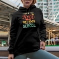 thumbnail image 2 of Born to Ride Dirt Bikes, Forced to Go to School - Motorcycle Rider, Black Hooded Sweatshirt or Hoodie, Large, 2 of 5