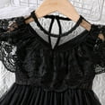 thumbnail image 5 of ANINEO Toddler Girls Fly Sleeve Holiday Party Clothing Lace Dress Dance Party Dresses Clothes, 5 of 7