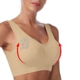 thumbnail image 4 of Ladies Traceless Comfortable Wireless Breathable Gathering Bra with Removable Padding for Daily Wear and Sleep, 4 of 6