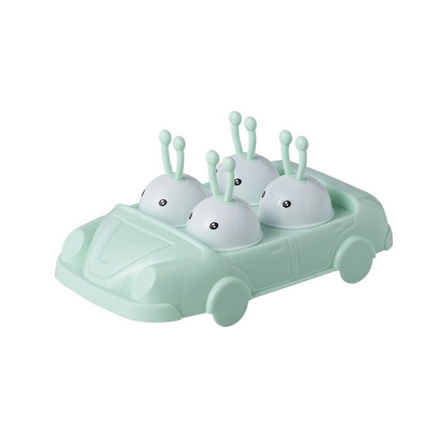 Bewildely Molde de paletas para coche DIY, rejilla de hielo de plástico hecha en casa, molde de helado de dibujos animados, resistente al calor, Cocina y Comedor Verde Bewildely HA005145-02