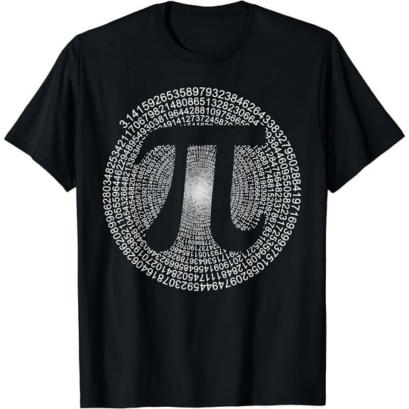 Pi T-Shirt 3,14 Pi Number Symbol Math Science Gift T-Shirt Black Medium