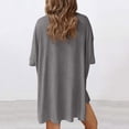 thumbnail image 4 of Women's 2 Piece Lounge Sets Casual Summer Airport Travel Outfits Oversized Shirts Biker Shorts Matching Clothing, 4 of 5