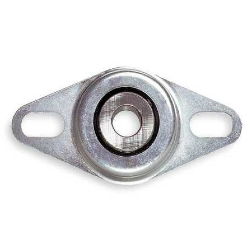 DAYTON 4X727 Flange Bearing,2Bolt,Ball,1/2" Bore