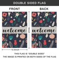 thumbnail image 4 of Spring Summer Multicolored Flower Leaves Garden Flag 12.5x18 Inch Double Side for Outdoor Courtyard Garden Decor Flowers Welcome Holiday Flag for Outside Decoration, 4 of 4