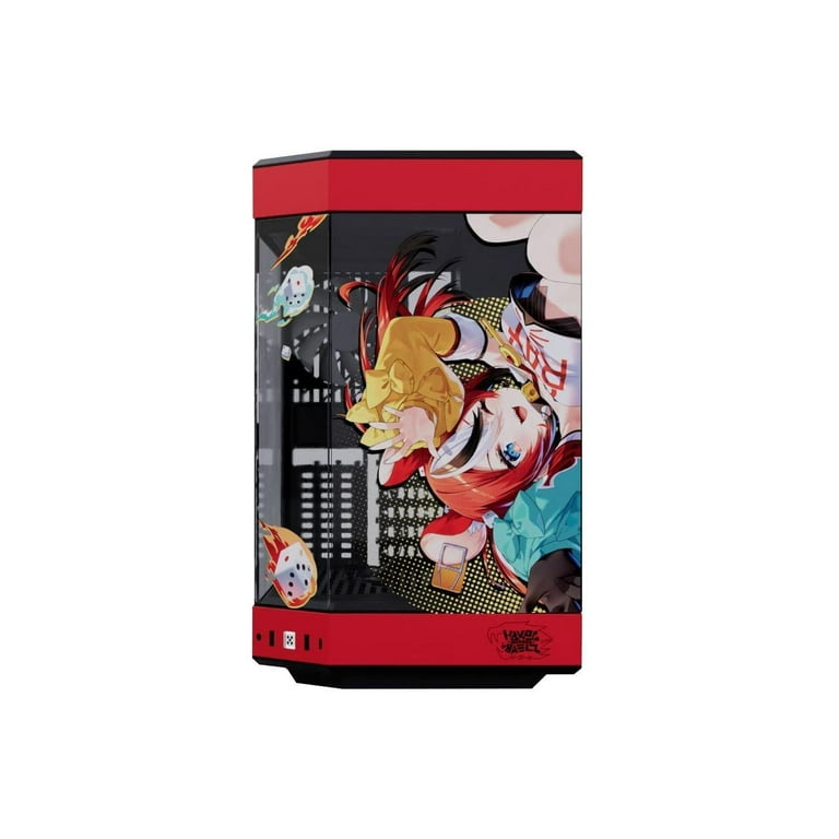 HYTE Y60 Gaming Computer Case, Black/Red ABS/Steel/Tempered Glass