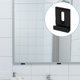 thumbnail image 1 of OUNONA 6Ud Clips Para De Inoxidable Negro Para Montaje En Pared Con Almohadillas Protectores, 1 of 7