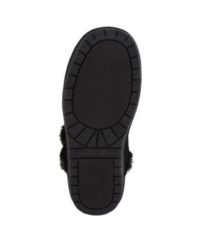 SUGAR Womens Black Comfort Poppy Round Toe Snow Boots 6 M