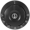 thumbnail image 1 of Raindrops Convenient Black Oven Knob Replacement for Cooktop Burner and Temperature Regulation, 1 of 8