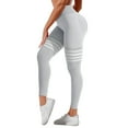 thumbnail image 2 of Gray Sweatpants Women's Striped Outdoor Leggings High Waisted Hip Yoga Running Pants Fashion Clothing, 2 of 6