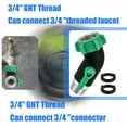 thumbnail image 4 of MOMOJIA 3/4Inch Stainless Steel Threaded Valves Connector Leakproof Water Pipe Stop Valves, 4 of 8