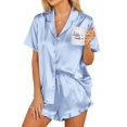 thumbnail image 1 of Conjunto de pijama Ekouaer Silk 95% poliéster 5% spandex para mujer, 1 of 6