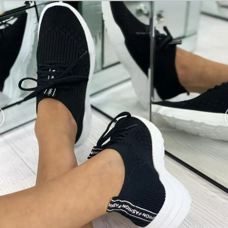 

Slip On Sneakers for Women Walking Shoes Non Slip Lightweight Breathable Mesh Running Shoes Comfortable Yellow 41