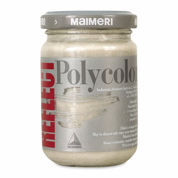 Maimeri Polycolor Vinyl Paints - Reflect White, 140 ml
