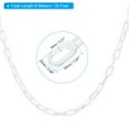 thumbnail image 2 of Uxcell 0.3" Diameter 20Ft Length Plastic Chain Barrier, Safety Link Chain Stanchion for Crowd Control, White, 2 of 6